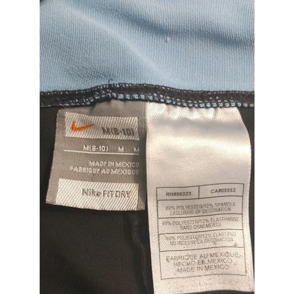 Women's Nike Pants Black Straight Leg Yoga Athleisure Stretch Bottoms - Medium - Picture 6 of 6